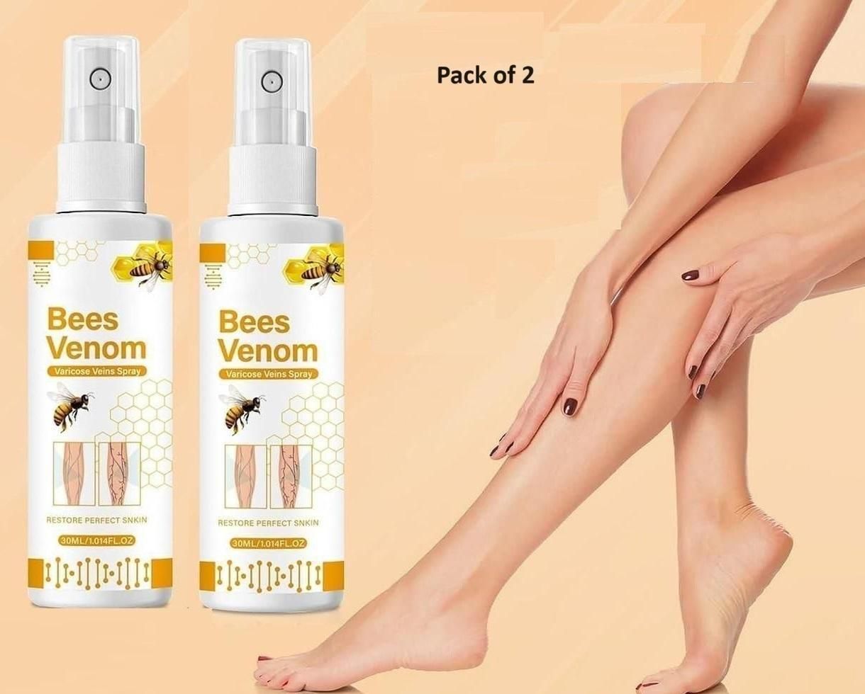 Bee venom spider veins spray for skin care and vein appearance improvement